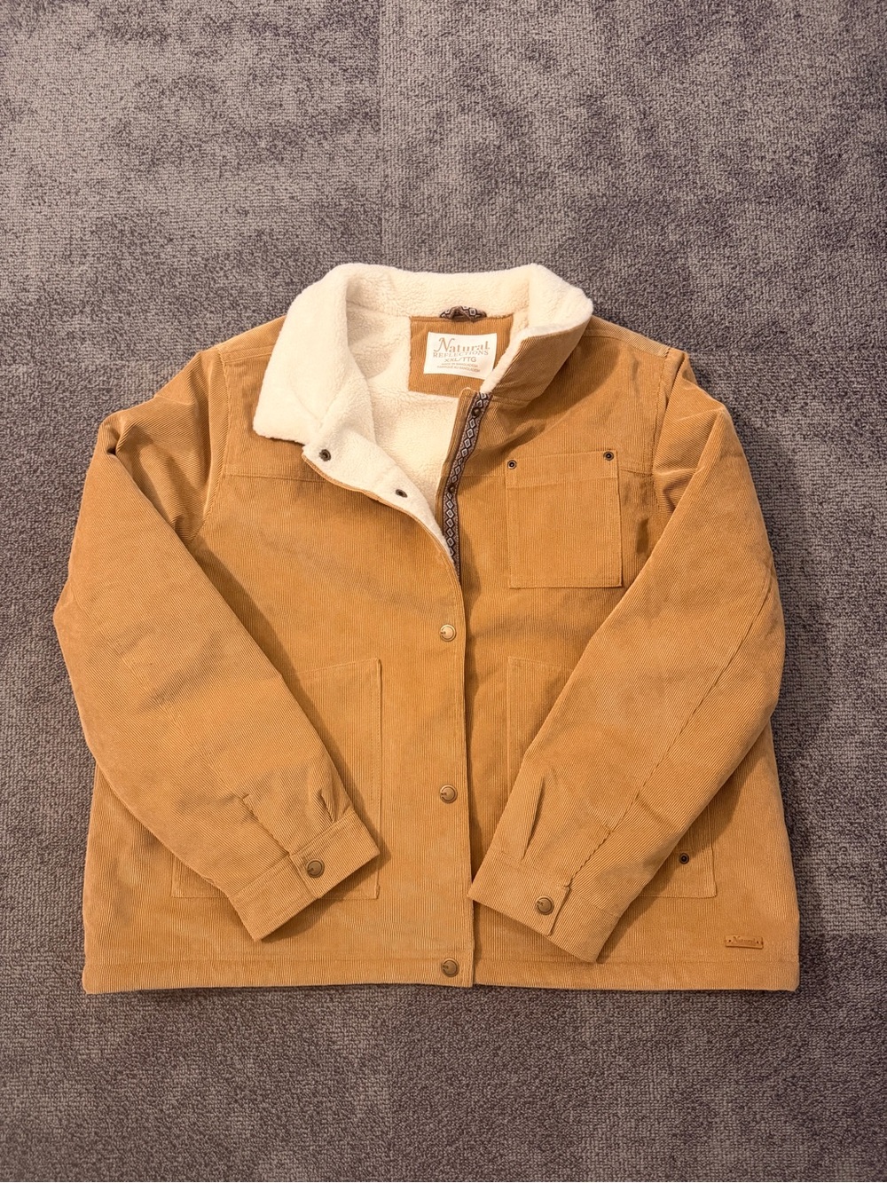 Sherpa Lined Corduroy Barn Jacket